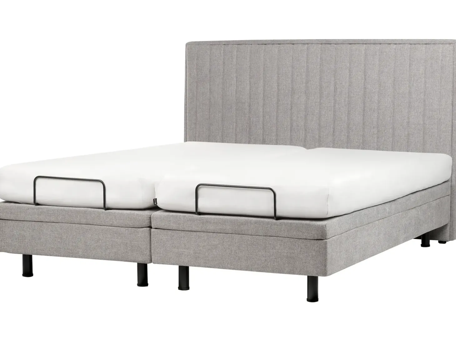 Sale Łóżko regulowane CASTELLAN 180 x 200 cm Jasno Łóżka Tapicerowane|Łóżka Podwójne