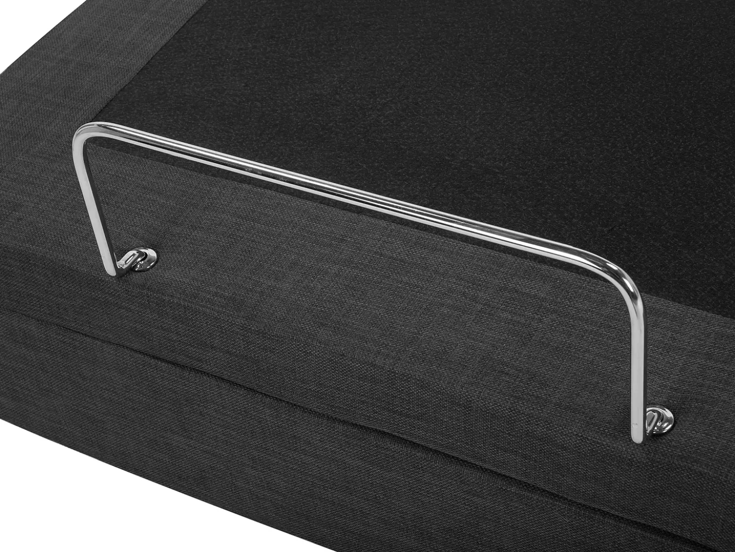 Hot Łóżko regulowane DUKE 90 x 200 cm Ciemno Łóżka Tapicerowane|Łóżka Pojedyncze