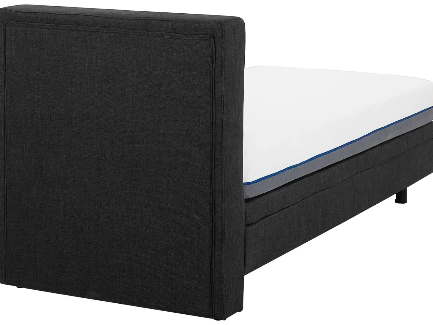 Hot Łóżko regulowane DUKE 90 x 200 cm Ciemno Łóżka Tapicerowane|Łóżka Pojedyncze