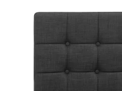 Hot Łóżko regulowane DUKE 90 x 200 cm Ciemno Łóżka Tapicerowane|Łóżka Pojedyncze