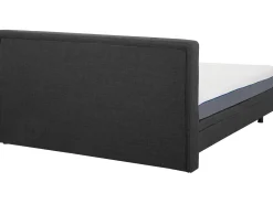 Sale Łóżko regulowane DUKE 180 x 200 cm Ciemno Łóżka Tapicerowane|Łóżka Podwójne