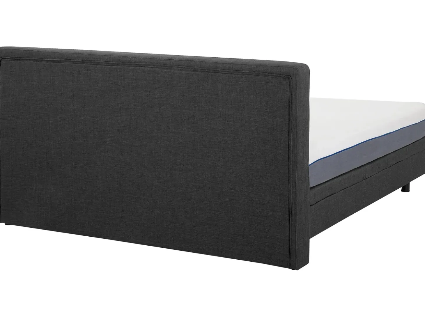 Sale Łóżko regulowane DUKE 180 x 200 cm Ciemno Łóżka Tapicerowane|Łóżka Podwójne