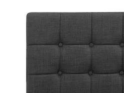 Sale Łóżko regulowane DUKE 180 x 200 cm Ciemno Łóżka Tapicerowane|Łóżka Podwójne