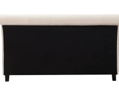 Łóżko REIMS 180 x 200 cm Beżowy Łóżka Tapicerowane|Łóżka Podwójne