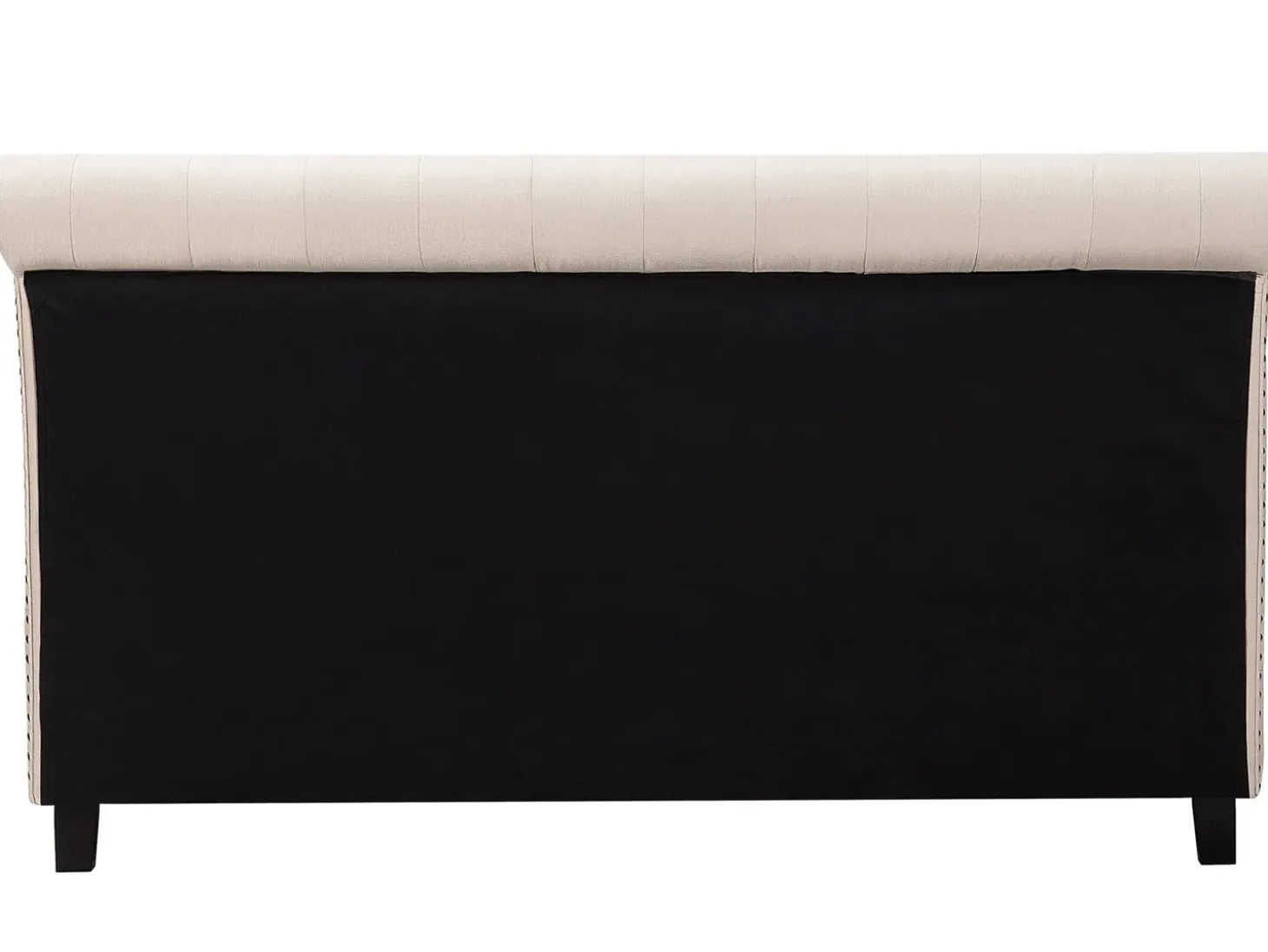 Łóżko REIMS 180 x 200 cm Beżowy Łóżka Tapicerowane|Łóżka Podwójne