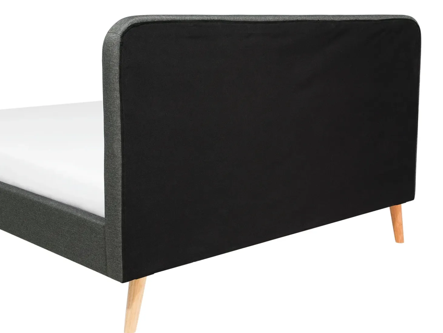 Best RENNES 180 x 200 cm Ciemnoszary Łóżka Tapicerowane|Łóżka Podwójne