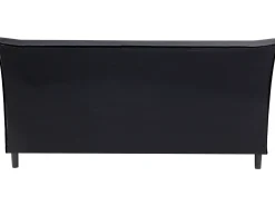 Outlet Łóżko SAVERNE 180 x 200 cm Ciemnoszary Łóżka Tapicerowane|Łóżka Podwójne