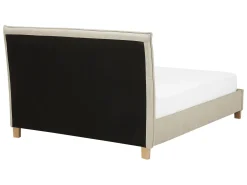 Best Łóżko SENNEZ 140 x 200 cm Beżowy Łóżka Tapicerowane|Łóżka Podwójne