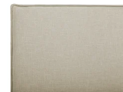 Best Łóżko SENNEZ 140 x 200 cm Beżowy Łóżka Tapicerowane|Łóżka Podwójne