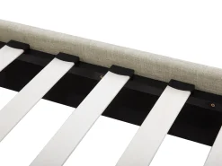 Best Łóżko SENNEZ 140 x 200 cm Beżowy Łóżka Tapicerowane|Łóżka Podwójne