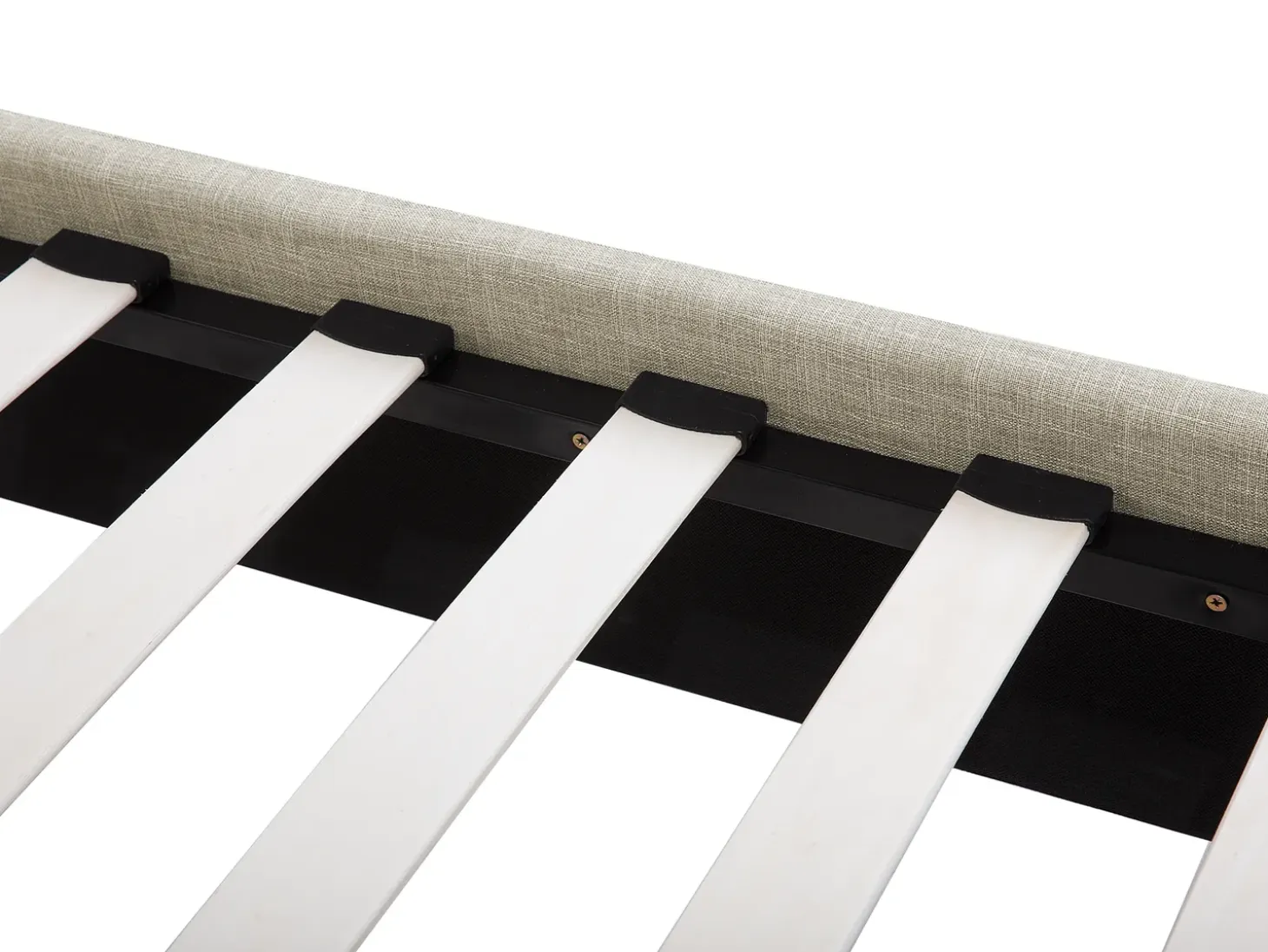 Best Łóżko SENNEZ 140 x 200 cm Beżowy Łóżka Tapicerowane|Łóżka Podwójne