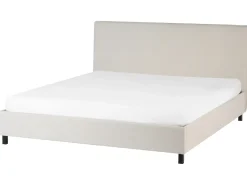Hot Łóżko SENNEZ 180 x 200 cm Beżowy Łóżka Tapicerowane|Łóżka Podwójne