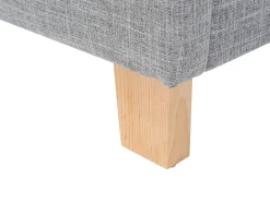 Online Łóżko SENNEZ 160 x 200 cm Jasnoszary Łóżka Tapicerowane|Łóżka Podwójne