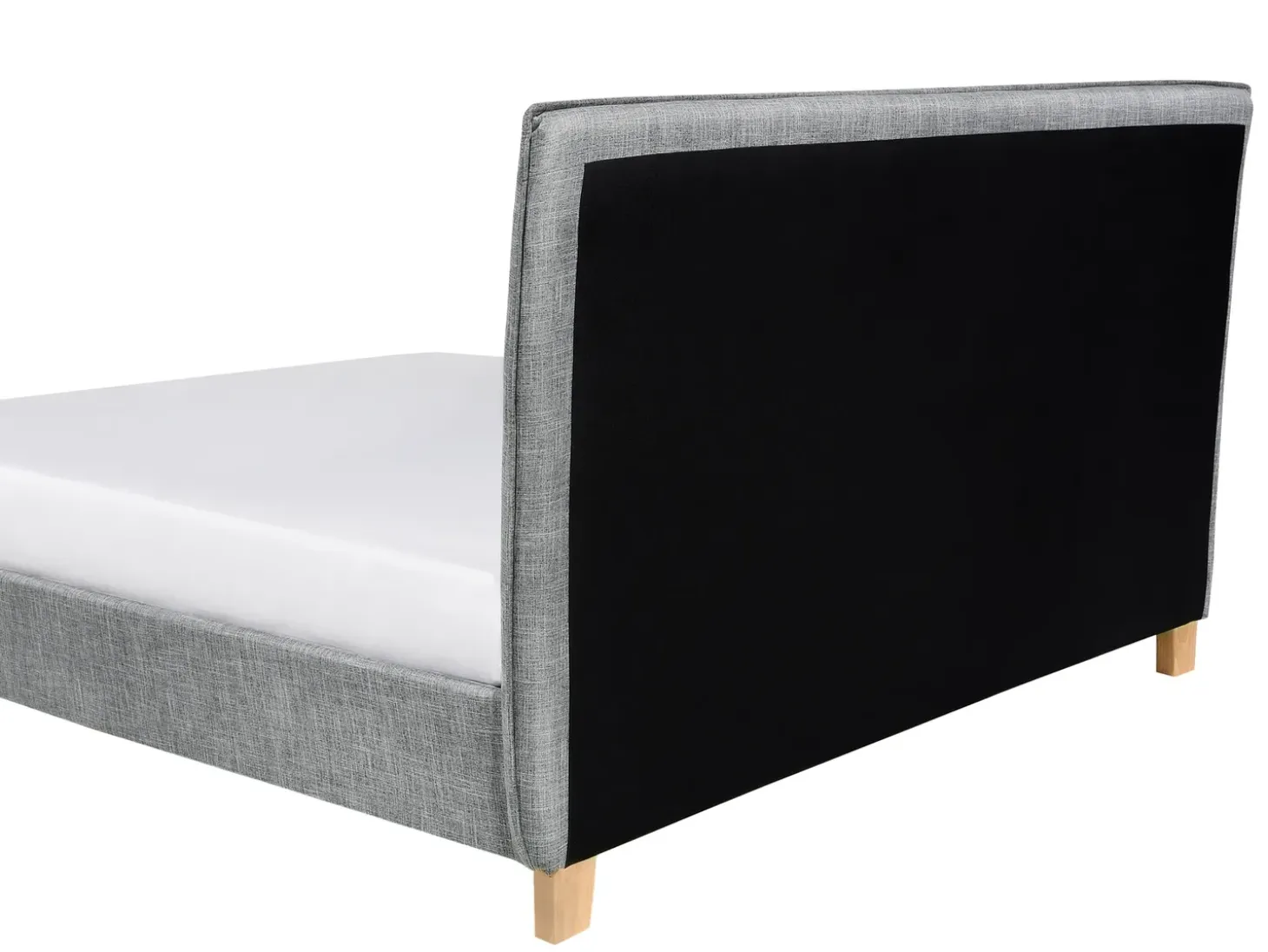 Online Łóżko SENNEZ 160 x 200 cm Jasnoszary Łóżka Tapicerowane|Łóżka Podwójne
