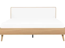 Best Łóżko SERRIS 180 x 200 cm Jasnobrązowy Łóżka Podwójne|Wszystkie Łóżka