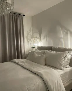 Sale Łóżko MELLE 180 x 200 cm Jasno Łóżka Tapicerowane|Łóżka Podwójne