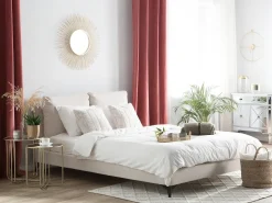 Sale Łóżko MELLE 180 x 200 cm Jasno Łóżka Tapicerowane|Łóżka Podwójne
