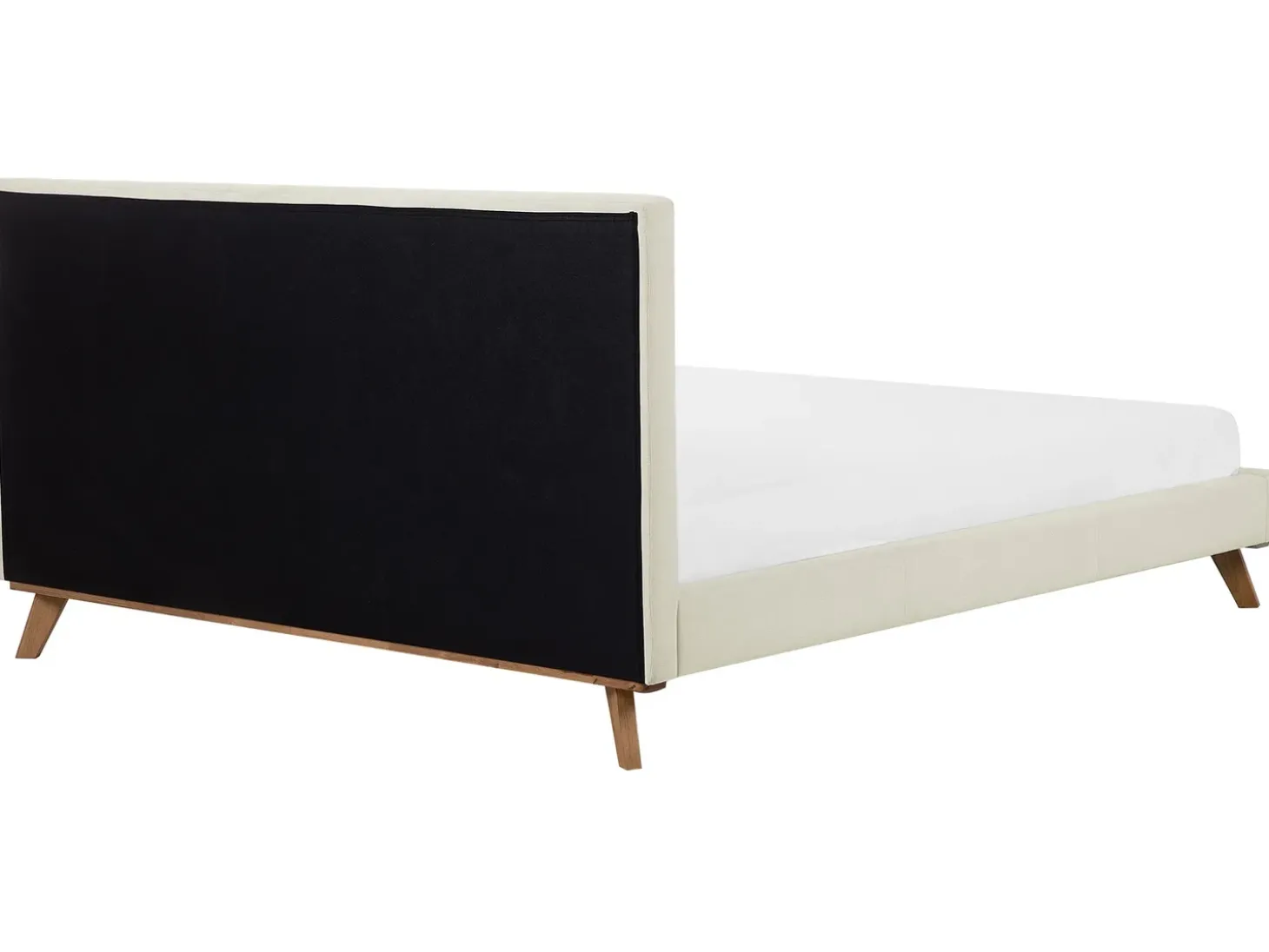 Outlet Łóżko Szenil TALENCE 180 x 200 cm Jasnobeżowy Łóżka Tapicerowane|Łóżka Podwójne