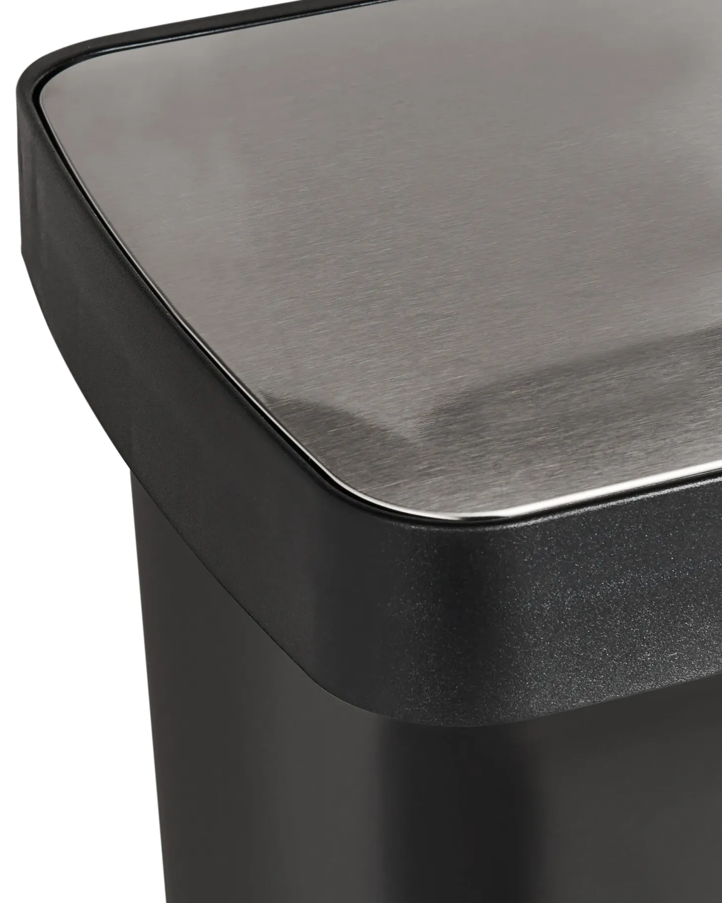 Kosz na śmieci z pedałem dwukomorowy 60 L ECOSORT Metal Czarny