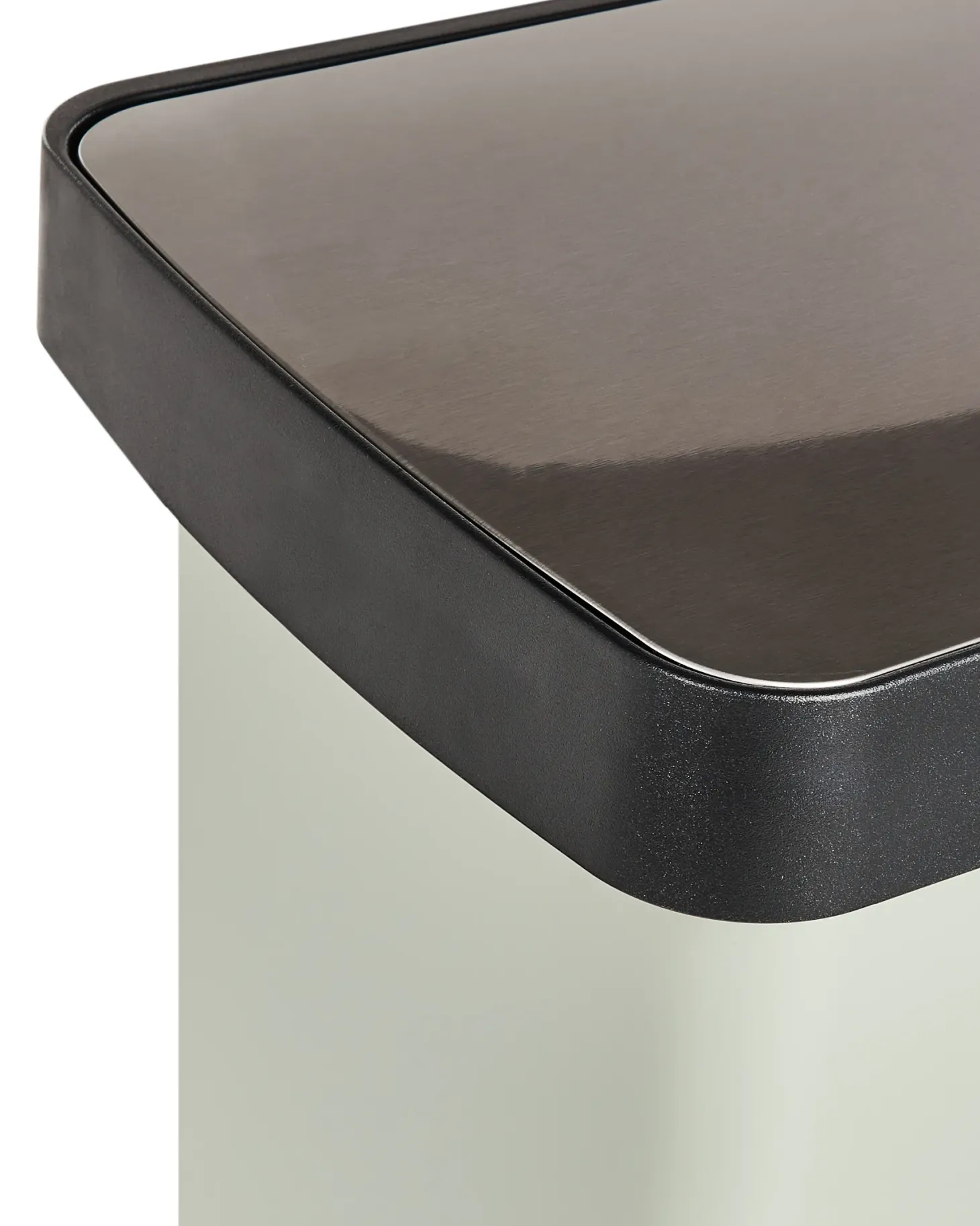 Kosz na śmieci z pedałem dwukomorowy 60 L ECOSORT Metal Jasnozielony