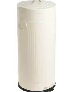 Kosz na śmieci z pedałem 30 L ECOAURA Metal Beżowy