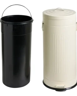 Kosz na śmieci z pedałem 30 L ECOAURA Metal Beżowy