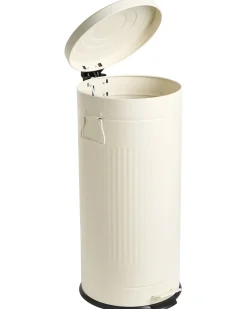 Kosz na śmieci z pedałem 30 L ECOAURA Metal Beżowy