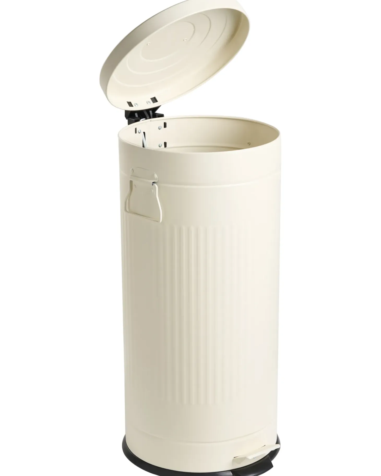 Kosz na śmieci z pedałem 30 L ECOAURA Metal Beżowy