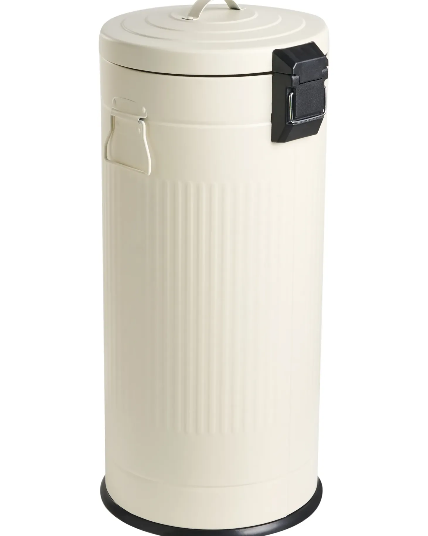 Kosz na śmieci z pedałem 30 L ECOAURA Metal Beżowy