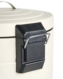 Kosz na śmieci z pedałem 30 L ECOAURA Metal Beżowy