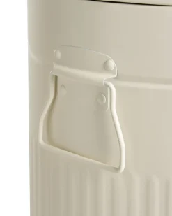 Kosz na śmieci z pedałem 30 L ECOAURA Metal Beżowy