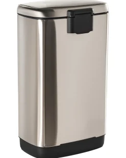 Kosz na śmieci z pedałem 30 L ECOCOLLECT Metal Srebrny