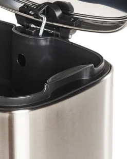 Kosz na śmieci z pedałem 30 L ECOCOLLECT Metal Srebrny