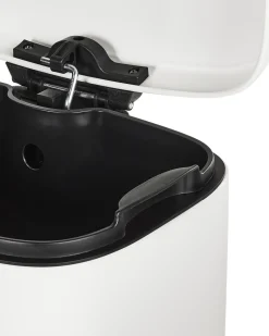 Kosz na śmieci z pedałem 30 L ECOCOLLECT Metal Biały
