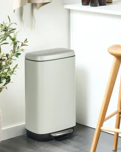 Kosz na śmieci z pedałem 30 L ECOCOLLECT Metal Jasnozielony