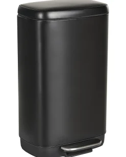 Kosz na śmieci z pedałem 30 L ECOCOLLECT Metal Czarny