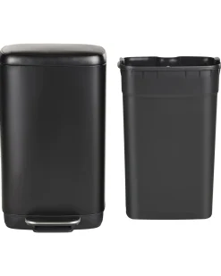 Kosz na śmieci z pedałem 30 L ECOCOLLECT Metal Czarny