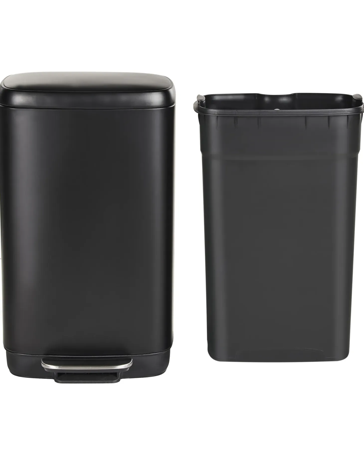 Kosz na śmieci z pedałem 30 L ECOCOLLECT Metal Czarny