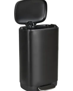 Kosz na śmieci z pedałem 30 L ECOCOLLECT Metal Czarny