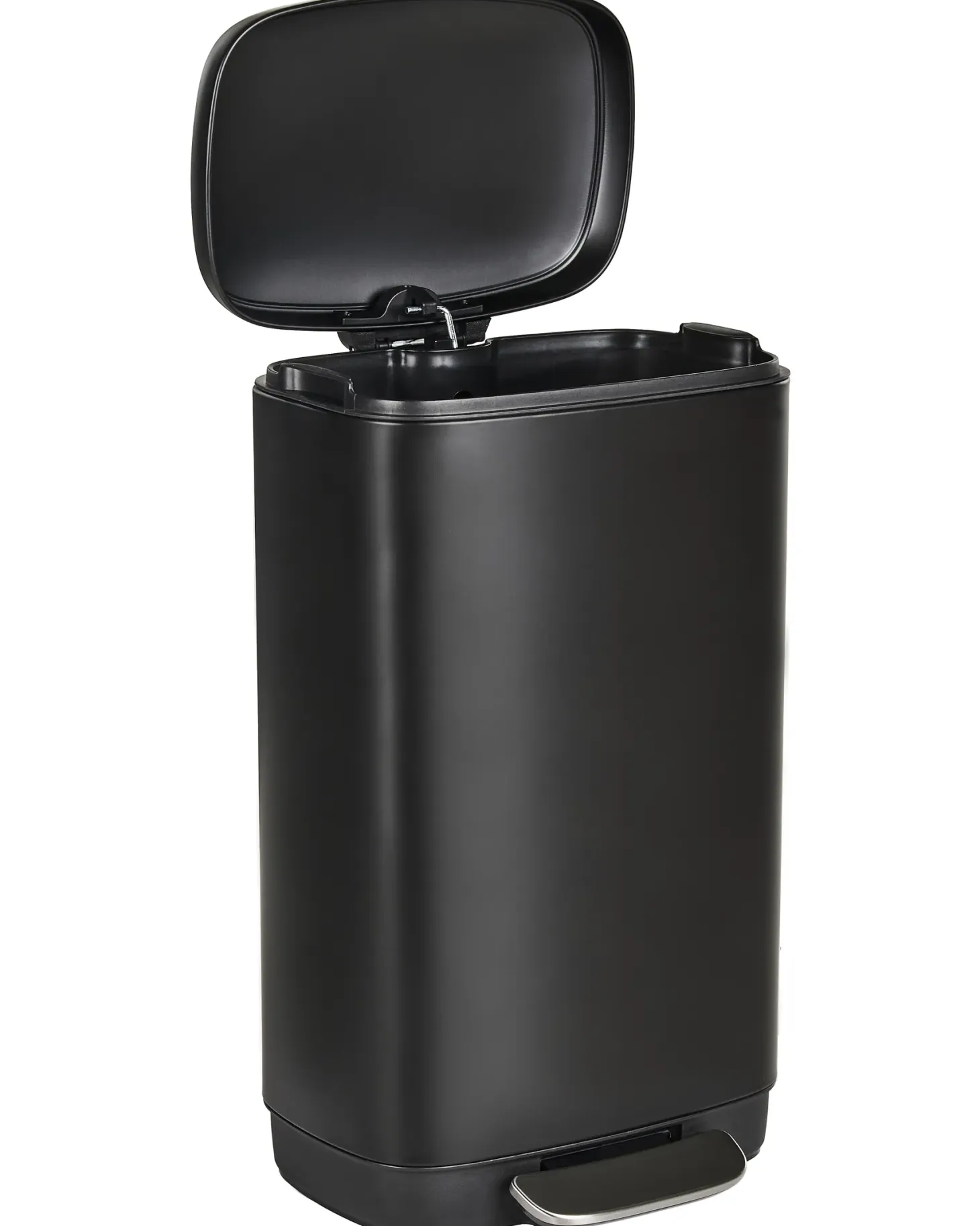 Kosz na śmieci z pedałem 30 L ECOCOLLECT Metal Czarny