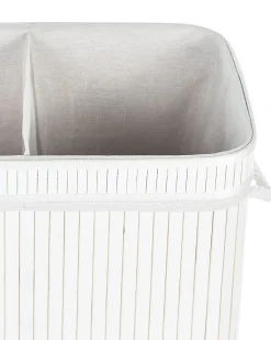 Kosz na pranie KALTHOTA Bambus Biały 100 L