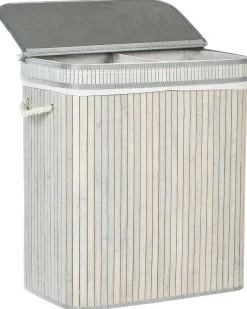 Kosz na pranie KALTHOTA Bambus Szary 100 L