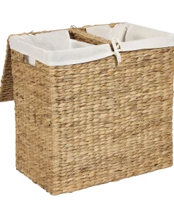Kosz na pranie LANGSON Plecionka Naturalny 75 L