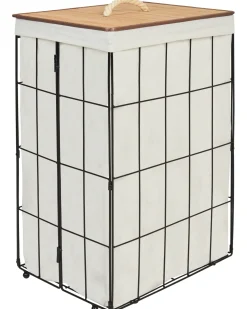 Kosz na pranie MIRISSA Metal Czarny 72 L