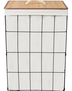 Kosz na pranie MIRISSA Metal Czarny 72 L