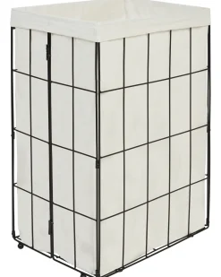 Kosz na pranie MIRISSA Metal Czarny 72 L