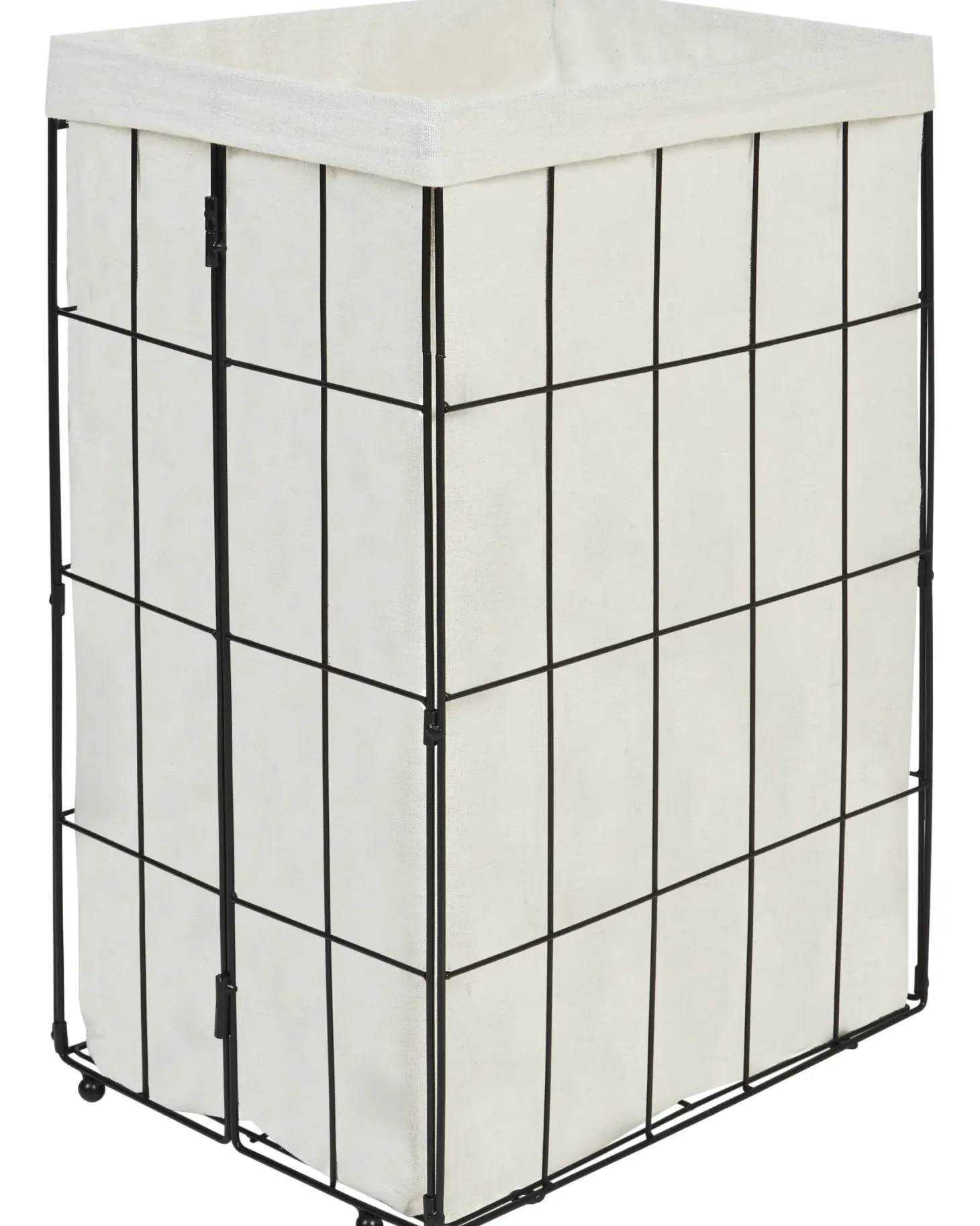 Kosz na pranie MIRISSA Metal Czarny 72 L