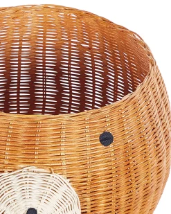 Kosz na zabawki Miś HIMBA Rattan Naturalny