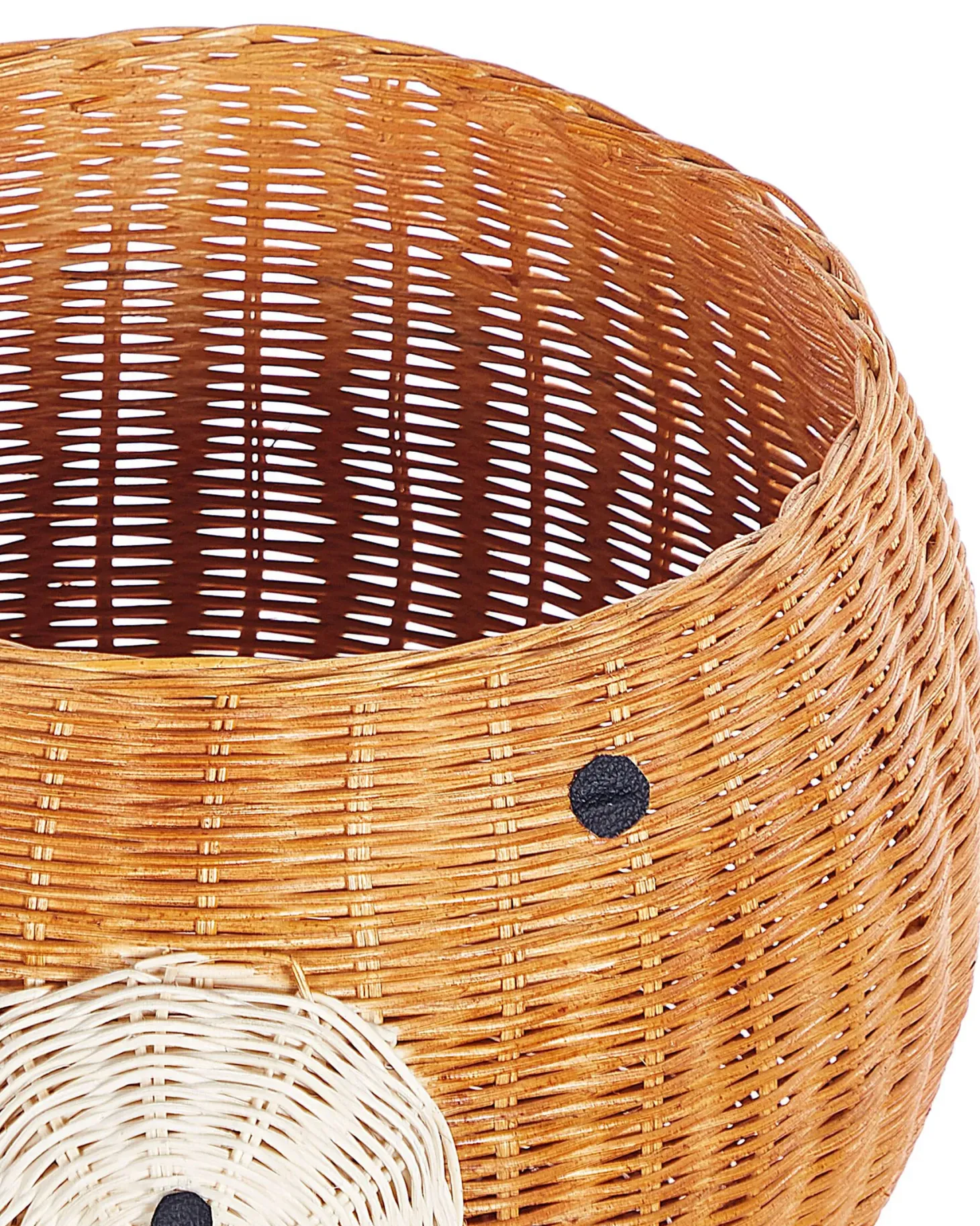 Kosz na zabawki Miś HIMBA Rattan Naturalny
