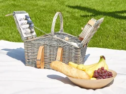 Kosz piknikowy CANELE Plecionka Brązowy